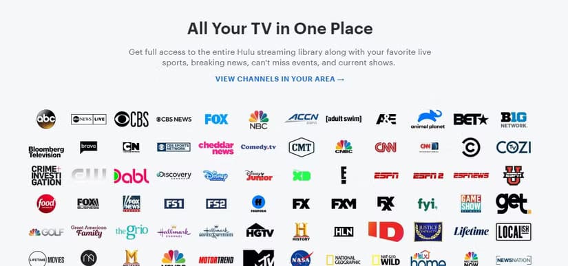 hulu-channel-list أسباب اختيار YouTube TV على Hulu + Live TV