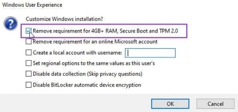 image11 طرق فعالة لتجاوز متطلبات تثبيت Windows 11
