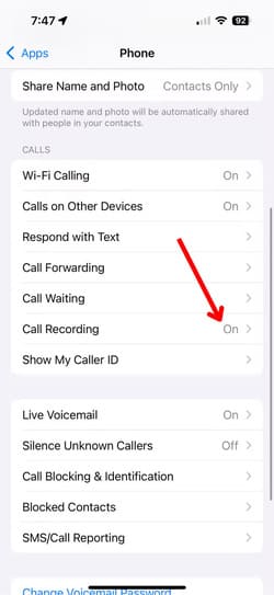 ios-18-home-screen-call-recording-call-recording-settings طريقة تسجيل المكالمات الهاتفية على iPhone بسهولة
