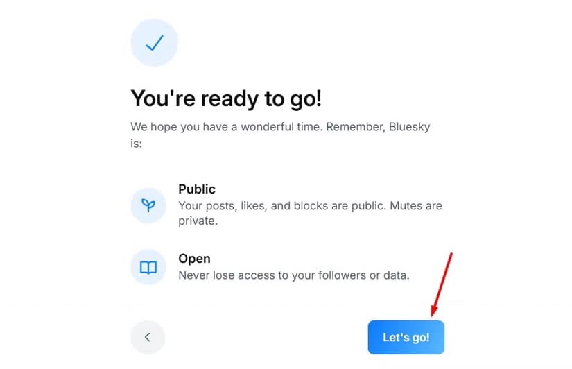 let-s-go-button-in-bluesky دليل المبتدئين لاستخدام Bluesky خطوة بخطوة