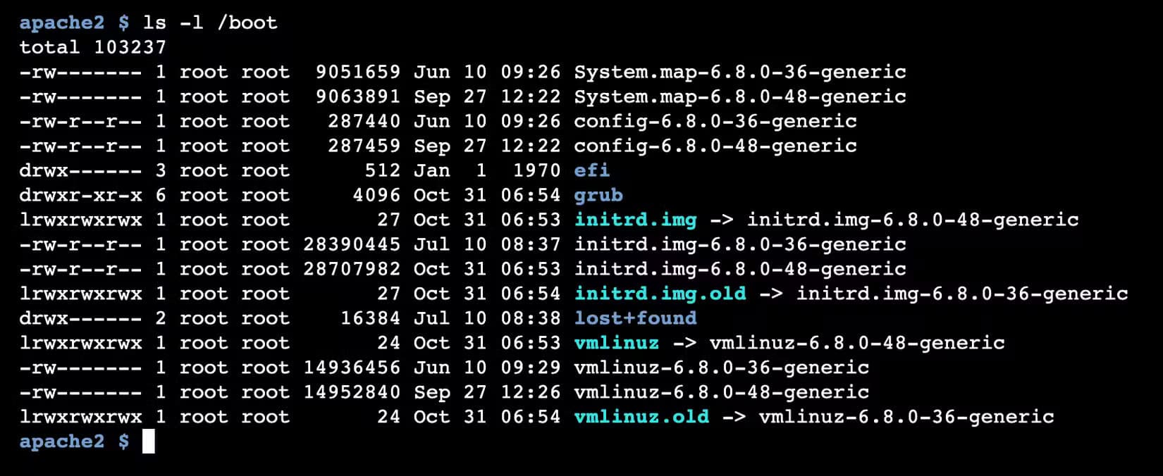 linux-fs-ls-l أوامر لينكس الأساسية لإدارة الملفات بسهولة