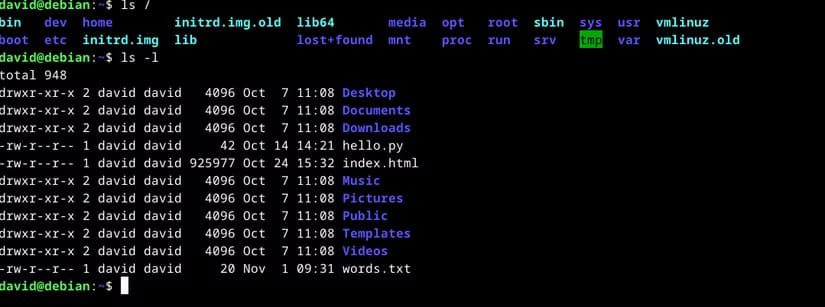 linux-terminal-directory-listing أفضل العادات للحفاظ على أداء Linux بأعلى كفاءة وأقل استخدام للموارد