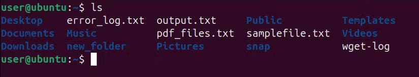 listing-files-and-directories-in-the-terminal-using-ls-command طرق التنقل بسهولة في نظام ملفات Linux باستخدام سطر الأوامر