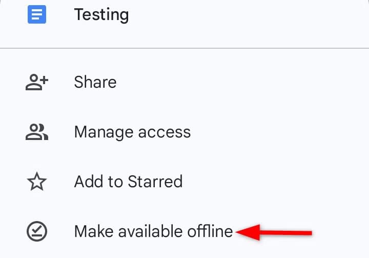 making-file-available-offline-on-google-drive-app ميزات مفيدة في Google Drive على Android لاستخدام أكثر إنتاجية