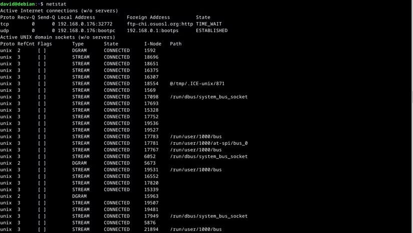 netstat أهم أوامر الشبكات التي يحتاج كل مستخدم Linux لمعرفتها