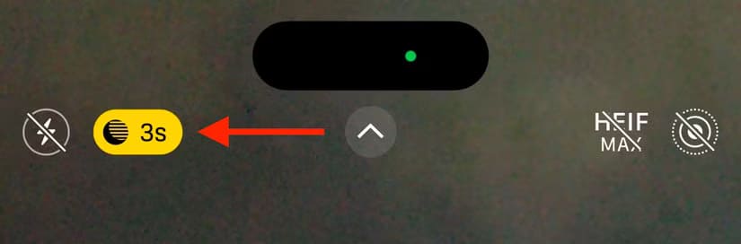 night-mode-exposure-time-in-camera-app-on-iphone طريقة التقاط صور بتعرض طويل على iPhone بخطوات بسيطة