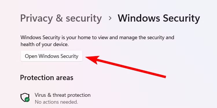open-windows-security-windows-11 طريقة بسيطة للتحقق إذا كان جدار حماية Windows يحظر تطبيقك