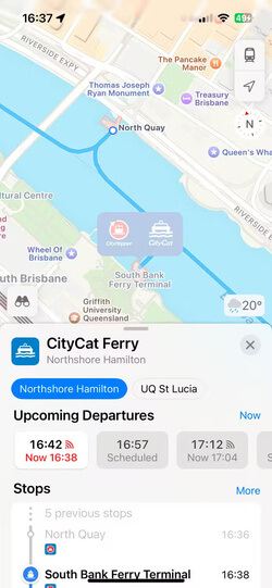 public-transport-ferry-information-in-apple-maps مزايا Apple Maps التي جعلتني أتخلى عن Google Maps