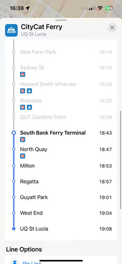 public-transport-ferry-timetable-in-apple-maps مزايا Apple Maps التي جعلتني أتخلى عن Google Maps