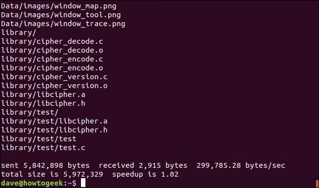 rsync-over-ssh-output أفضل طرق نقل الملفات بين الأنظمة باستخدام أدوات scp و rsync