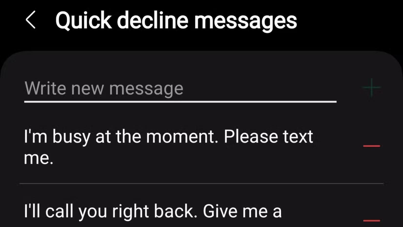 samsung-quick-decline-message تخصيص رسائل الرد السريع على المكالمات في هواتف Samsung بسهولة