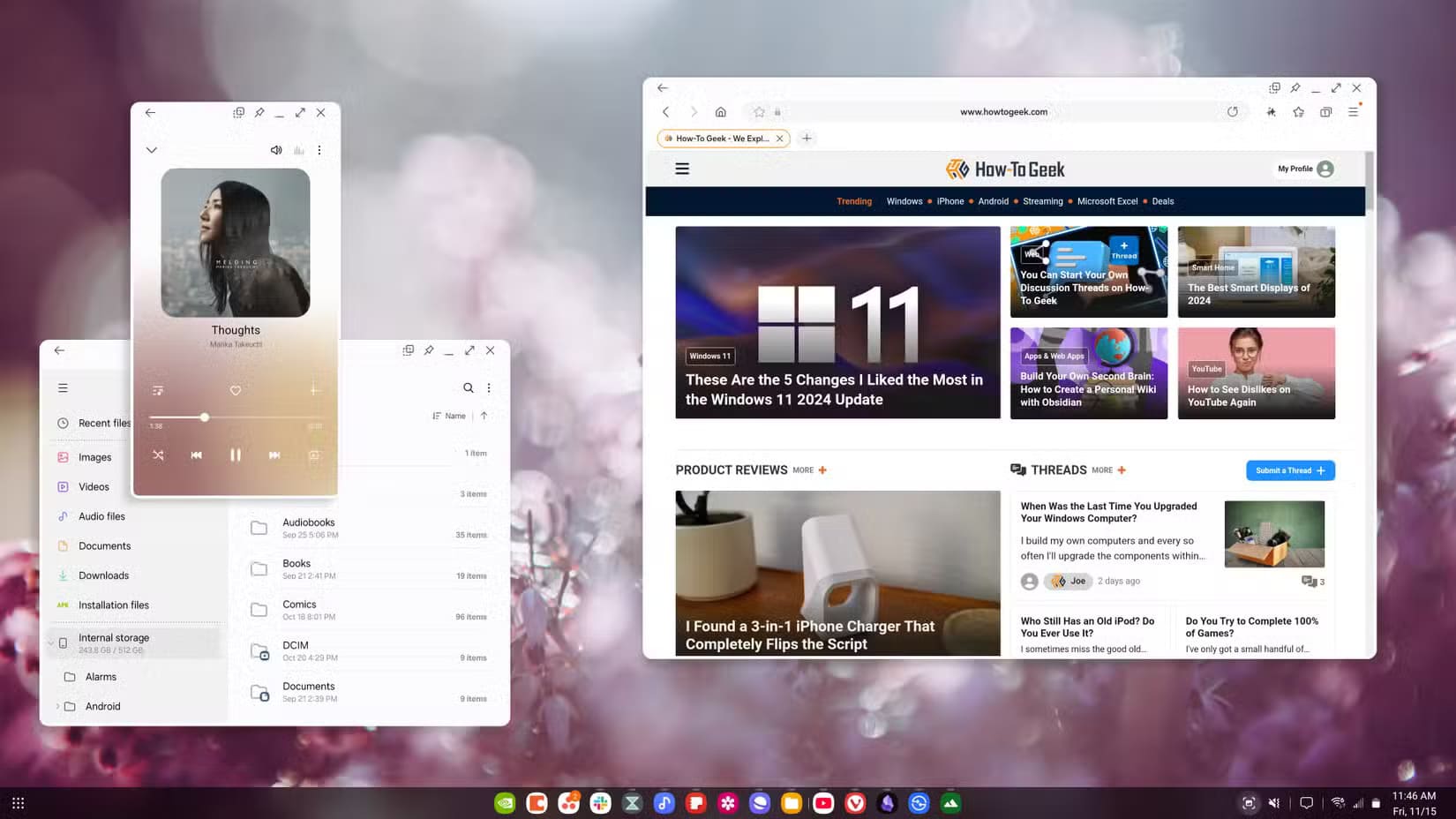 screenshot_20241115_114616_samsung-music لماذا اخترت Samsung DeX بدلاً من Linux لحلول سطح المكتب