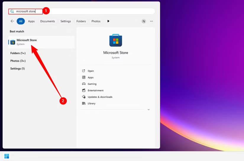 search-microsoft-store-in-the-start-menu-search-then-click-microsoft-store-in-the-results طرق سهلة لعرض شاشة iPhone أو iPad على كمبيوتر بنظام Windows