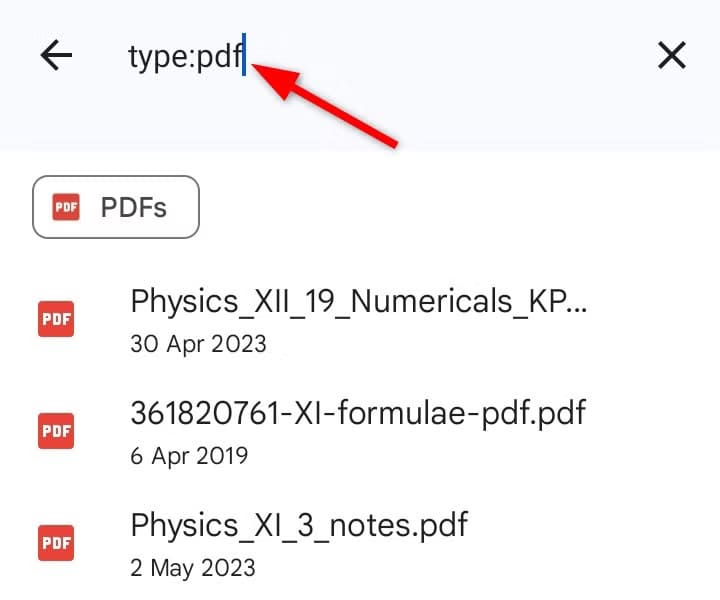 searching-in-drive-using-keyword-operator ميزات مفيدة في Google Drive على Android لاستخدام أكثر إنتاجية