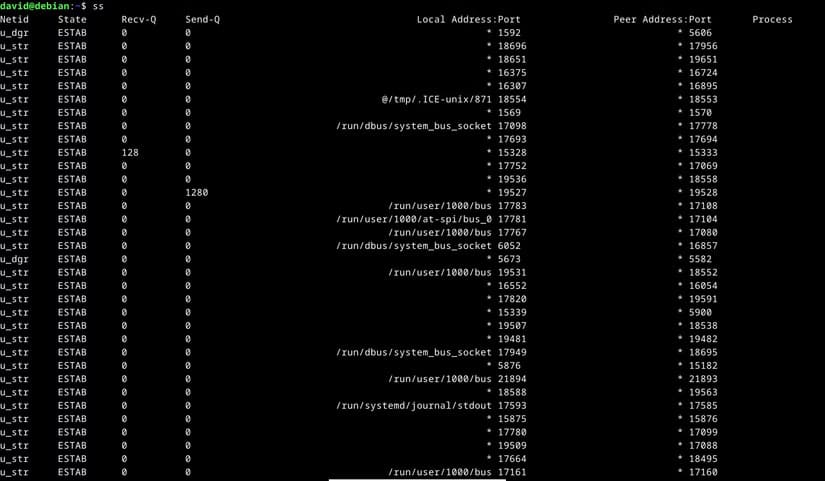ss-terminal أهم أوامر الشبكات التي يحتاج كل مستخدم Linux لمعرفتها