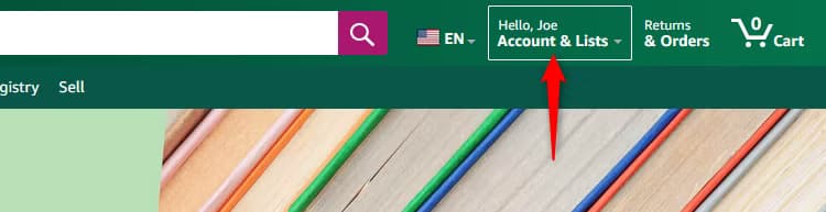 the-account-lists-button-amazon كيفية إزالة طلب من سجل Amazon