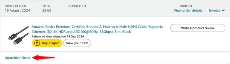 Comment supprimer une commande de l'historique Amazon | La meilleure maison