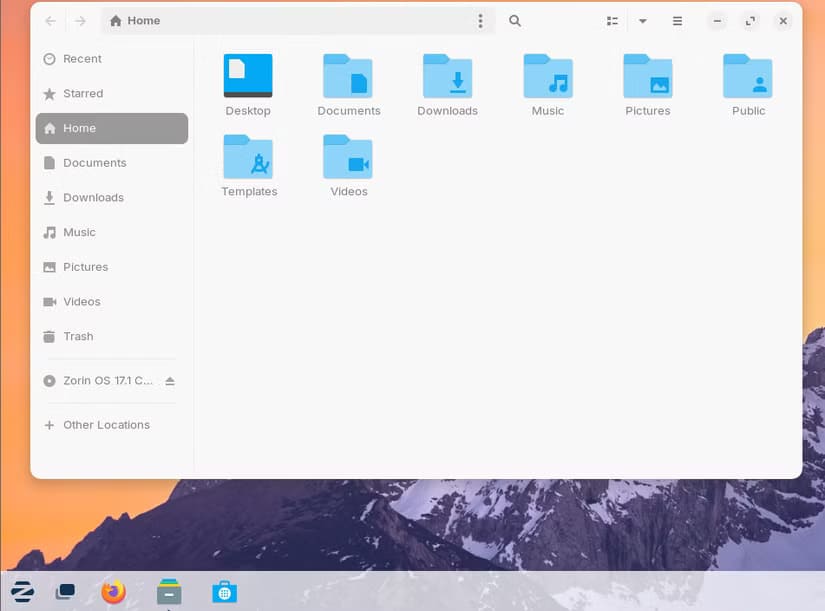 zorin-file-explorer لماذا اخترت Samsung DeX بدلاً من Linux لحلول سطح المكتب