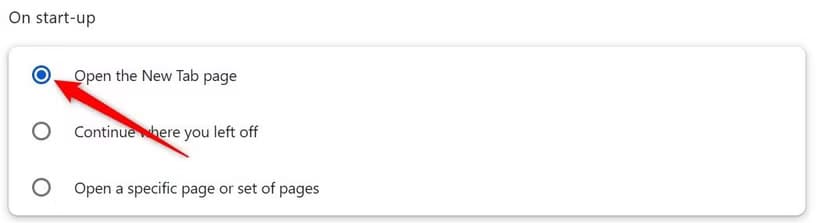 11-changing-the-on-startup-settings-in-chrome إعدادات Chrome التي يفضل تعطيلها لتحسين الأداء والخصوصية