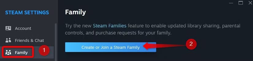 11-setting-up-family-sharing-in-steam-settings أفضل 12 نصيحة لتحسين تجربتك على Steam لكل لاعبي الكمبيوتر الشخصي