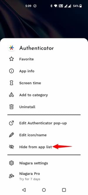 13-niagara-launcher-hide-app أسهل طرق قفل وإخفاء التطبيقات على هواتف Android