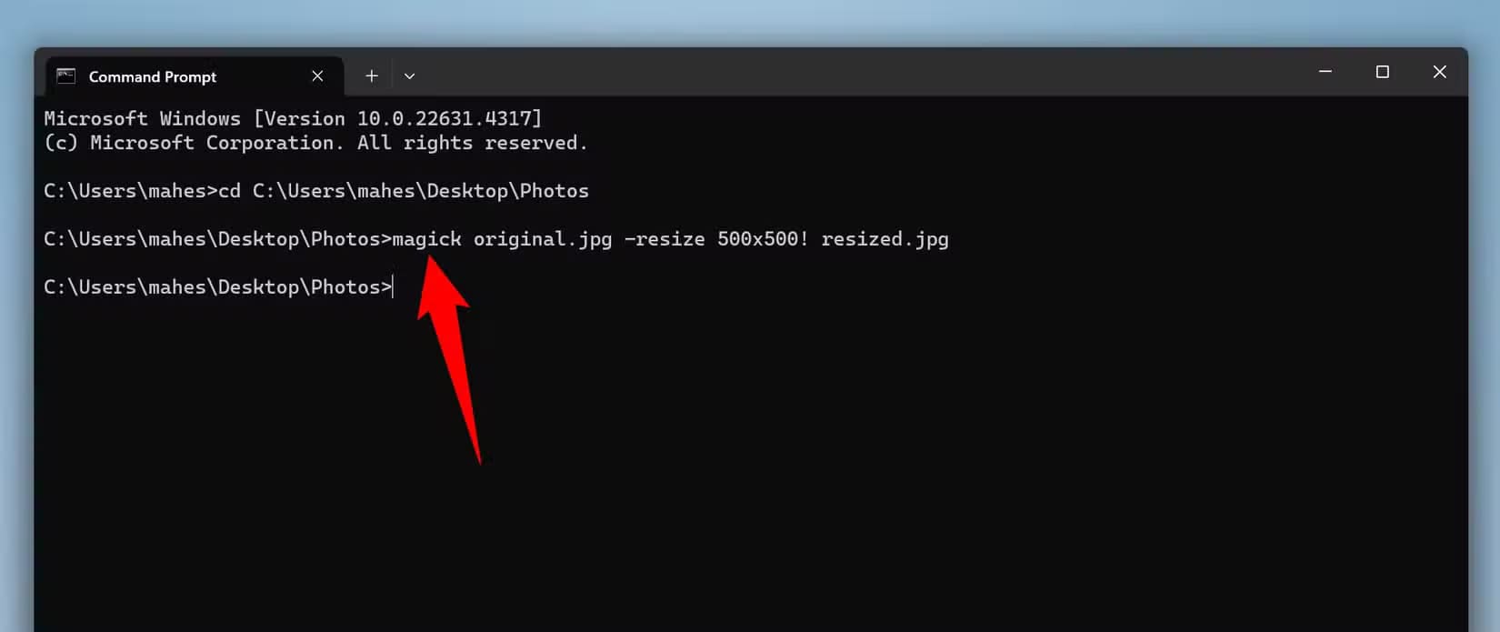 14-command-prompt-resize-image طرق سهلة لتغيير حجم الصور على Windows 11