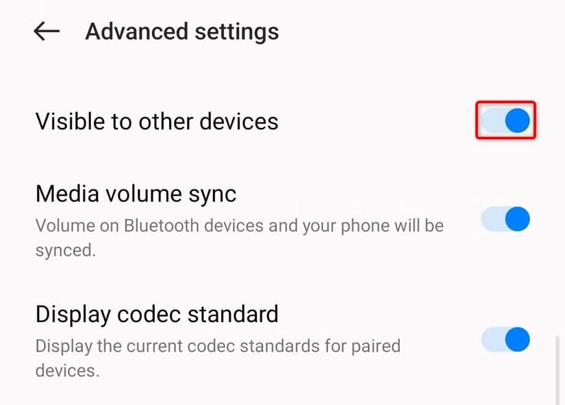 14-make-bluetooth-device-visible مشاركة الملفات عبر البلوتوث على Windows 11 بخطوات بسيطة وسهلة