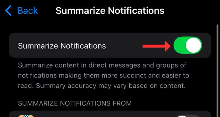 3-7 طريقة إيقاف ملخصات إشعارات Apple Intelligence على iPhone وMac بسهولة