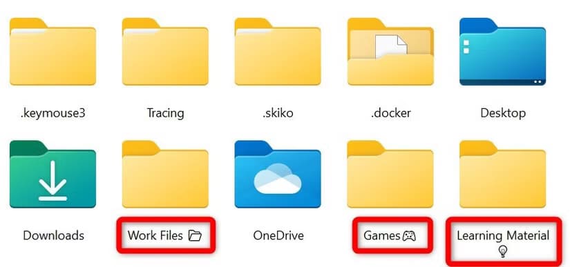 4-adding-emojis-in-folder-names-in-windows أفضل النصائح لتنظيم ملفاتك بسهولة على جهاز الكمبيوتر بنظام Windows