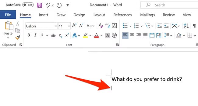4-select-word-area خطوات سهلة لإضافة قائمة منسدلة في مستند Word