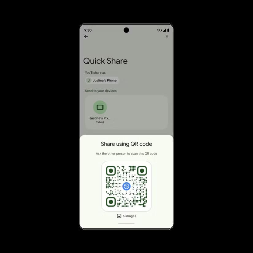 4a-quickshare-qr-code أفضل 3 طرق عملية لزيادة الإنتاجية باستخدام هاتف Android