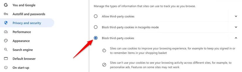5-blocking-third-party-cookies-in-chrome إعدادات Chrome التي يفضل تعطيلها لتحسين الأداء والخصوصية