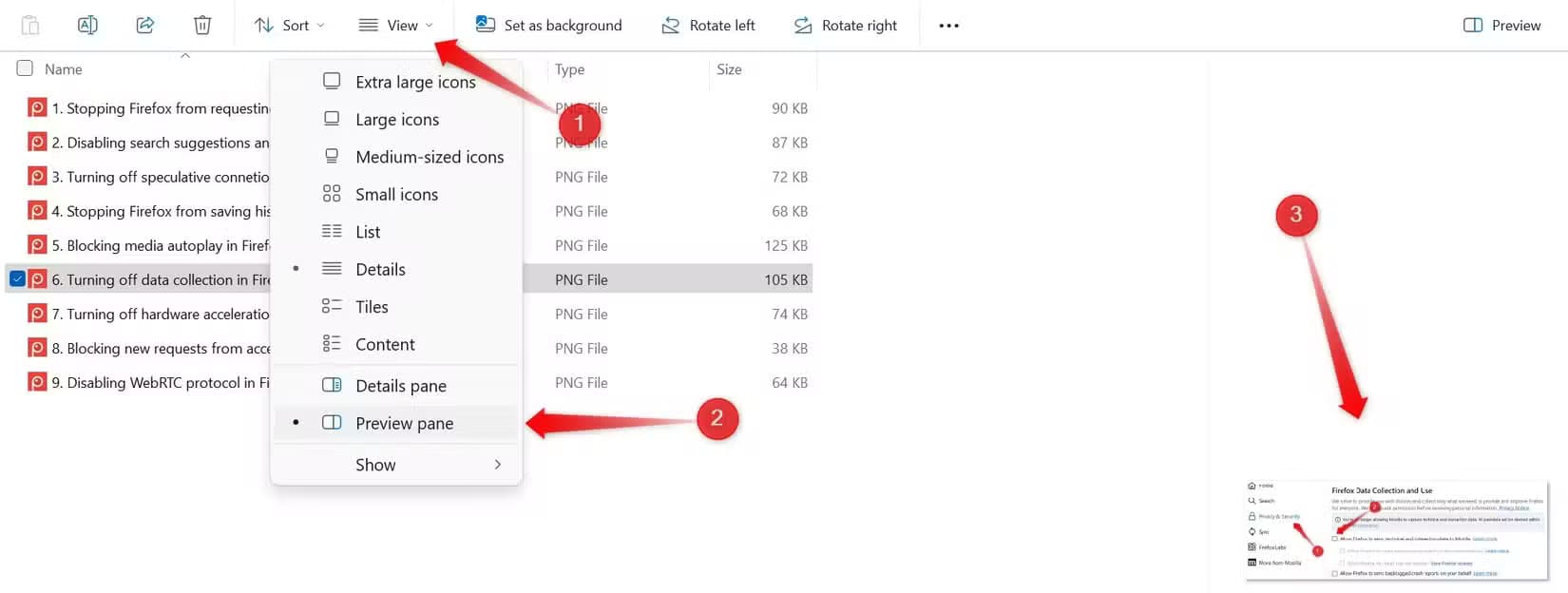 5-enabling-preview-pane-and-checking-preview-of-an-image-in-it-on-windows أفضل النصائح لتنظيم ملفاتك بسهولة على جهاز الكمبيوتر بنظام Windows