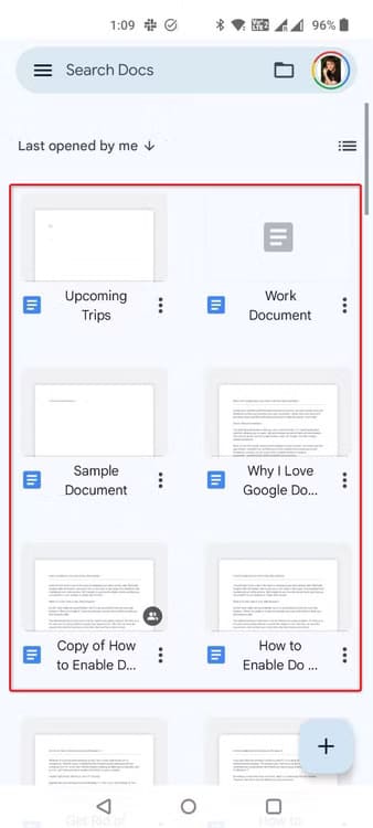 5-google-doc-mobile-interface مزايا تجعل Google Docs الخيار الأفضل مقارنة بـ Microsoft Word