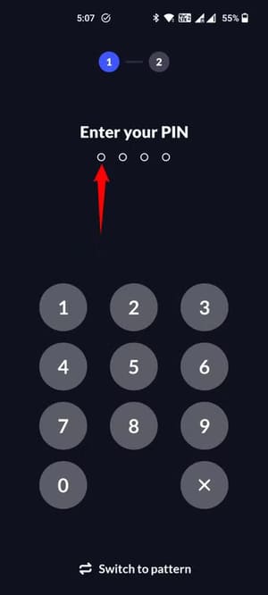 9-app-lock-create-pin أسهل طرق قفل وإخفاء التطبيقات على هواتف Android