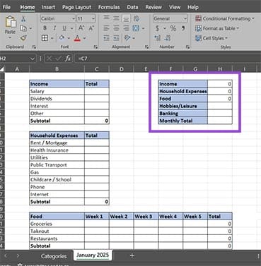 Create-a-Monthly-Budget-Tracker-in-Excel-Manually-10 خطوات بسيطة لإنشاء متتبع ميزانية شهرية باستخدام Excel