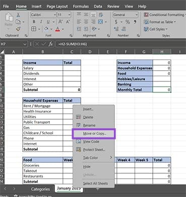 Create-a-Monthly-Budget-Tracker-in-Excel-Manually-12 خطوات بسيطة لإنشاء متتبع ميزانية شهرية باستخدام Excel