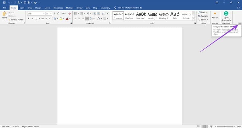 How-to-Hide-and-Restore-the-Microsoft-Word-Ribbon-4 كيفية إخفاء واستعادة شريط الأدوات في Microsoft Word