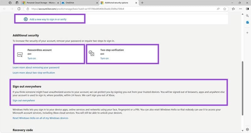 Set-Up-and-Disable-Personal-Vault-in-OneDrive-by-Emptying-and-Signing-Out-10 كيفية إدارة Personal Vault في OneDrive وتسجيل الخروج منه لتوفير المساحة