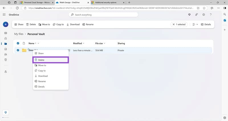 Set-Up-and-Disable-Personal-Vault-in-OneDrive-by-Emptying-and-Signing-Out-6 كيفية إدارة Personal Vault في OneDrive وتسجيل الخروج منه لتوفير المساحة
