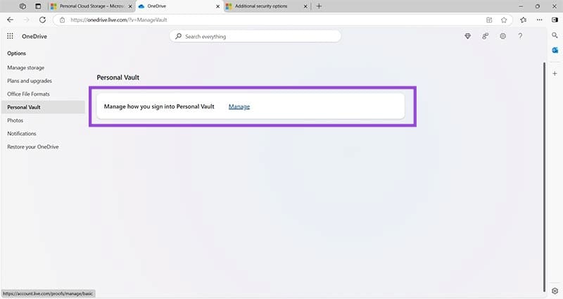 Set-Up-and-Disable-Personal-Vault-in-OneDrive-by-Emptying-and-Signing-Out-9 كيفية إدارة Personal Vault في OneDrive وتسجيل الخروج منه لتوفير المساحة