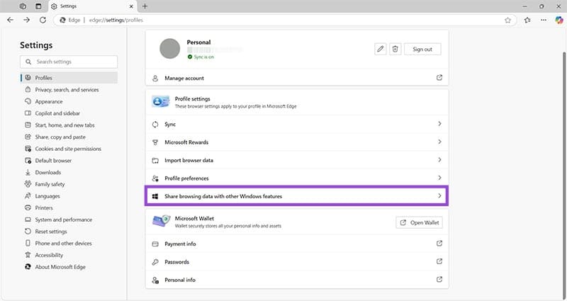 Turn-Off-Edges-Saved-Data-4 خمس طرق لمنع Windows 11 من جمع البيانات الشخصية