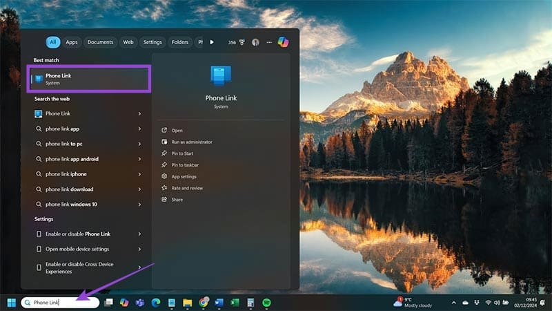 Use-Phone-Link-1 كيفية ربط جهاز Android بنظام Windows 11 بطرق سهلة وسريعة