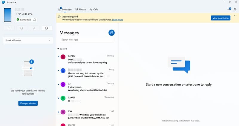 Use-Phone-Link-11 كيفية ربط جهاز Android بنظام Windows 11 بطرق سهلة وسريعة