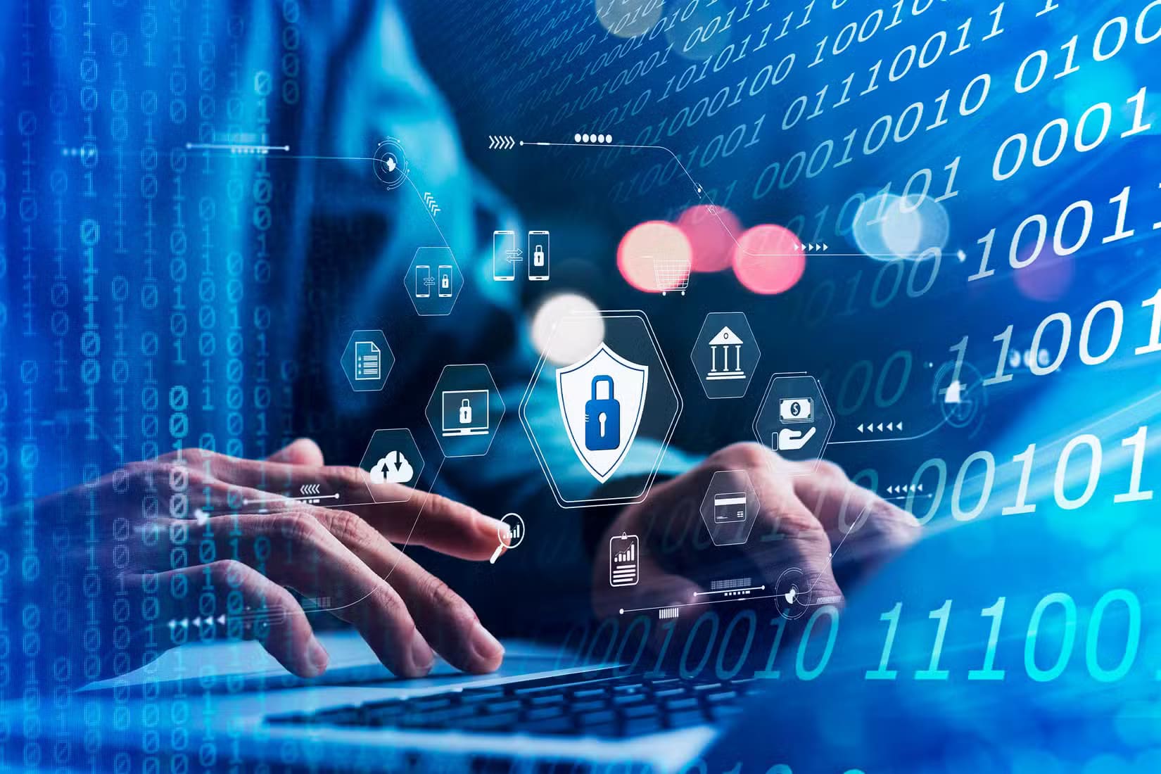 a-hand-of-a-person-using-a-notebook-with-some-encryption-icons-in-the-center-and-binary-code-on-the-sides-of-the-image أخطاء شائعة في Gmail قد تعرض وظيفتك للخطر وكيف تتجنبها