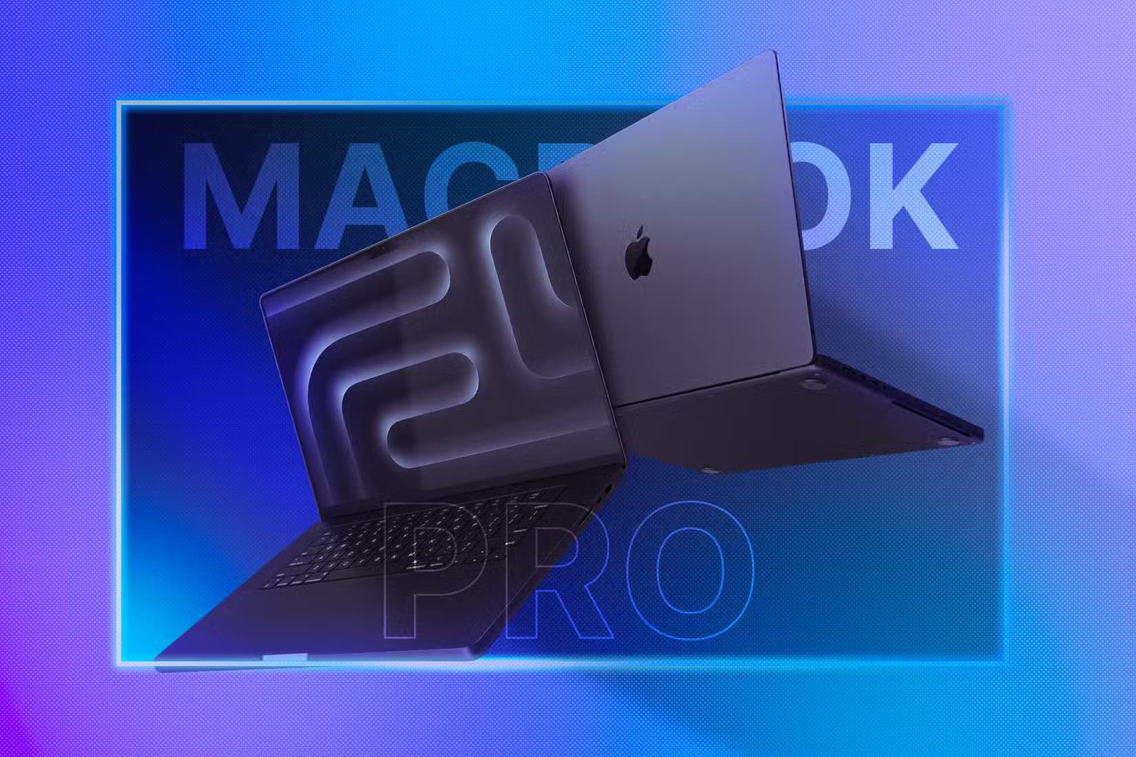 a-macbook-pro-seen-from-the-front-and-back Apple M4 مقارنة مع M4 Pro و M4 Max اختيار الشريحة الأفضل لك