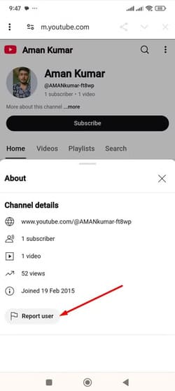 about-page-of-youtube خطوات الإبلاغ عن الحسابات المخالفة على Instagram وFacebook