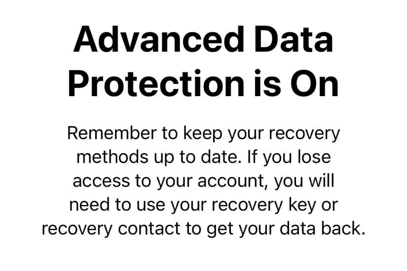 advanced-data-protection-confirmation-page-cropped أهمية إعداد حساب Gmail احتياطي لتأمين المصادقة الثنائية
