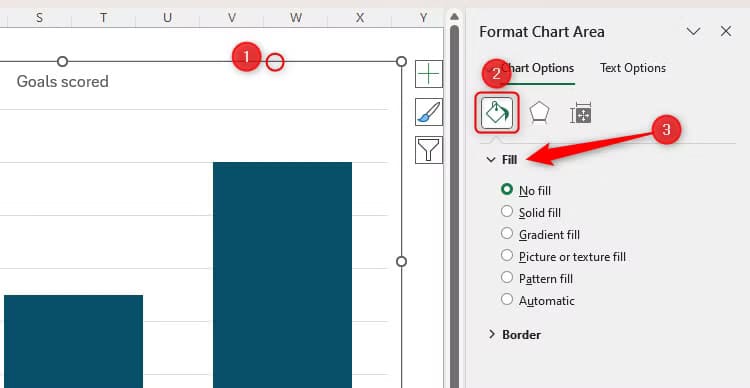 an-excel-chart-with-the-format-chart-pane-opened-the-paint-icon-selected-and-the-fill-menu-expanded-1 نصائح عملية لتحسين تنسيق مخططات Excel بشكل احترافي