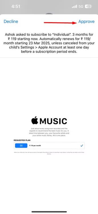 approve-option-in-iphone كيفية منع أطفالك من إجراء عمليات شراء غير مرغوب فيها على iPhone و iPad